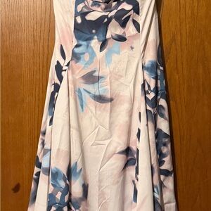 Abercrombie & Fitch Cream Dress with Blue Accents